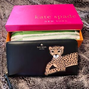 NWT Kate Spade leopard 🐆 Lacey wallet